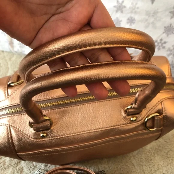 Rebecca Minkoff MAB Mini Satchel in Rosegold - Picture 17 of 17